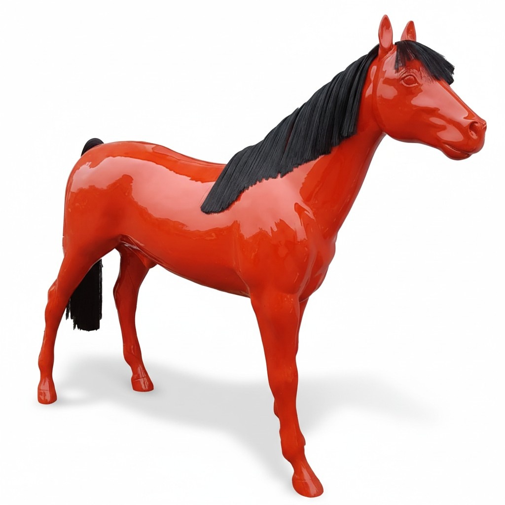 Abstrakte Figur Statue Design Skulptur Dekoration Außen Innen Garten Pferd