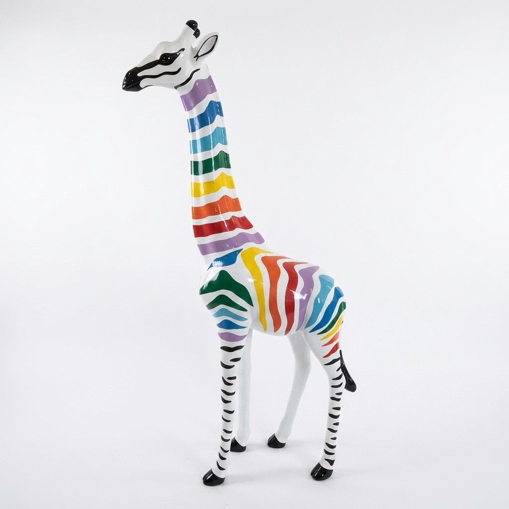 Abstrakte Figur Statue Giraffe Skulptur Deko Garten Design 205cm Statuen
