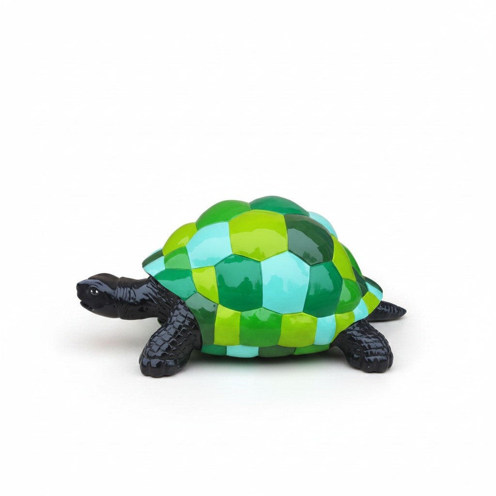 Abstrakte Schildkröte Designer Figur Wohnzimmer Moderne Statue Bunt