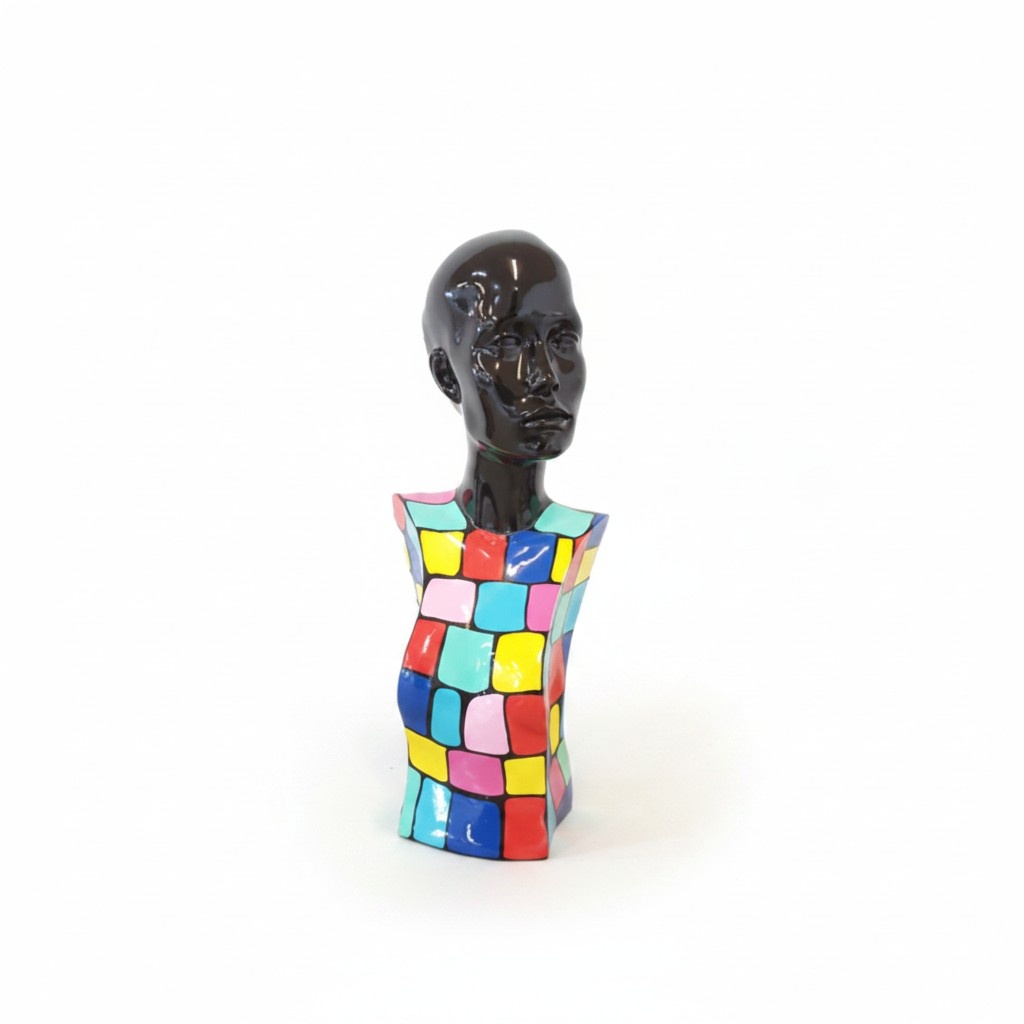 Abstrakte Skulptur Frauen Büste 70er Stil Statuen Skulpturen Figuren