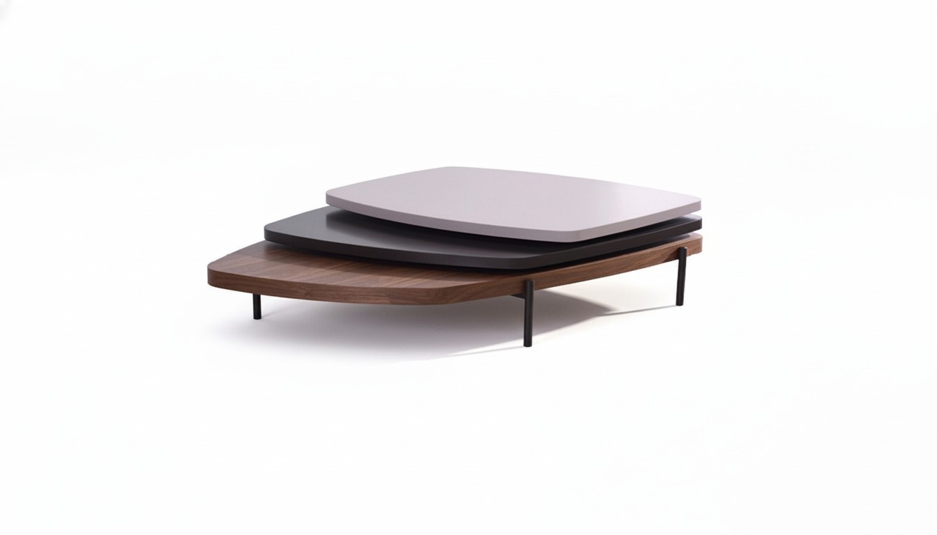 Abstrakte Wohnzimmer Tische Design Luxus Couchtische Tisch Holz Sofa