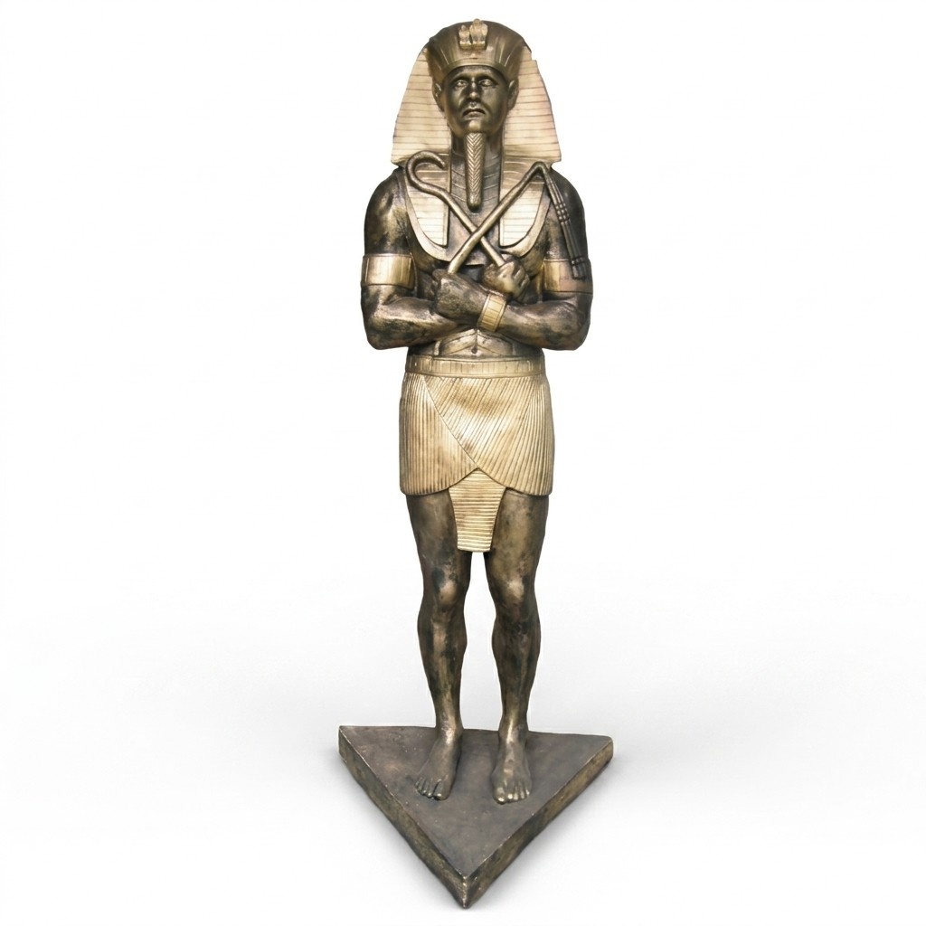 Ägypten Skulptur Ramses II Kunststoff Statue Figuren Statuen Antik Stil 190 cm