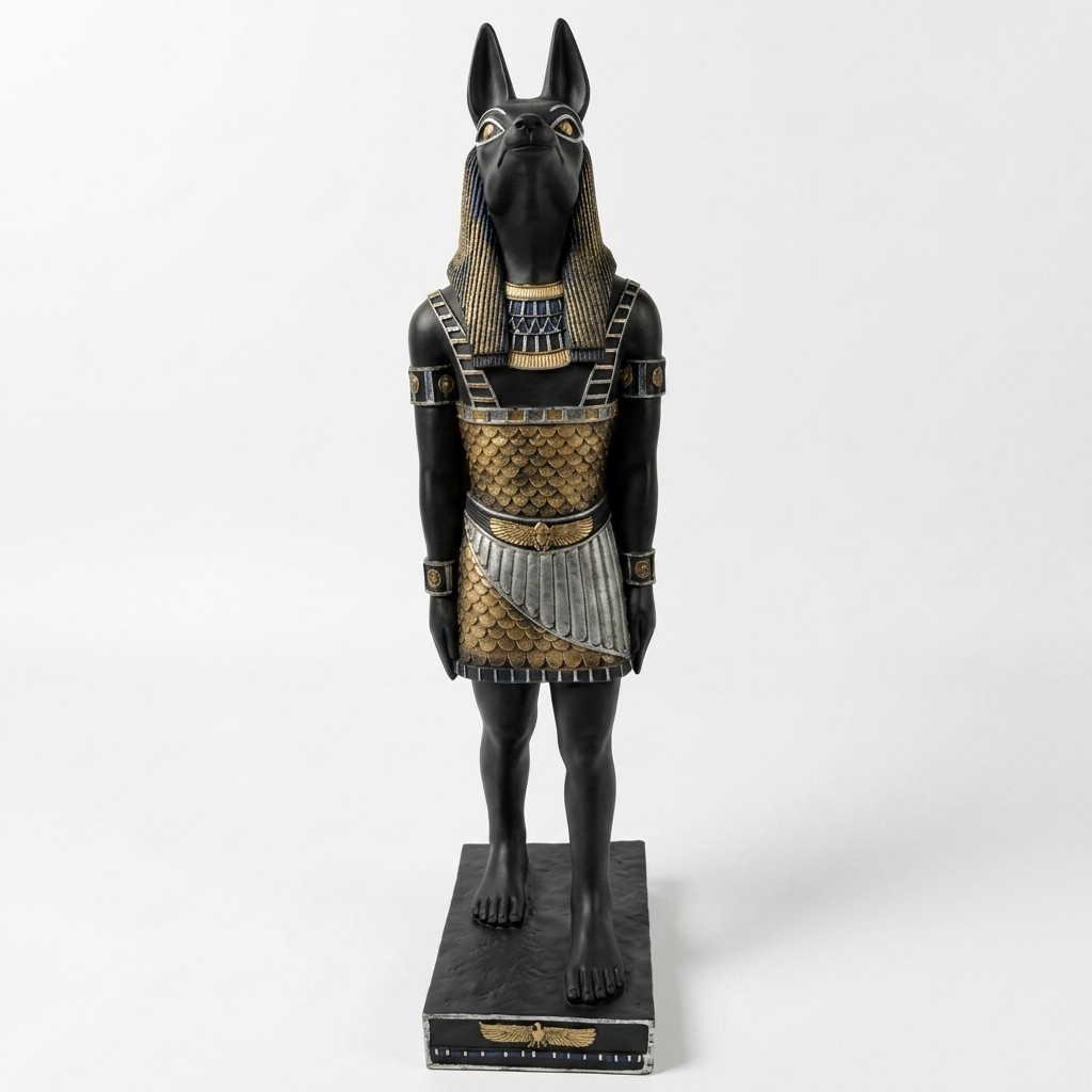 Ägyptische Figur Anubis Kunststoff god of death Dekoration Statuen Figuren