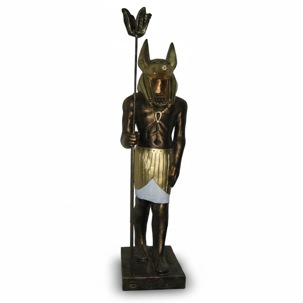 Ägyptische Figur Schakal Anubis aus Kunststoff Statuen god of death Höhe