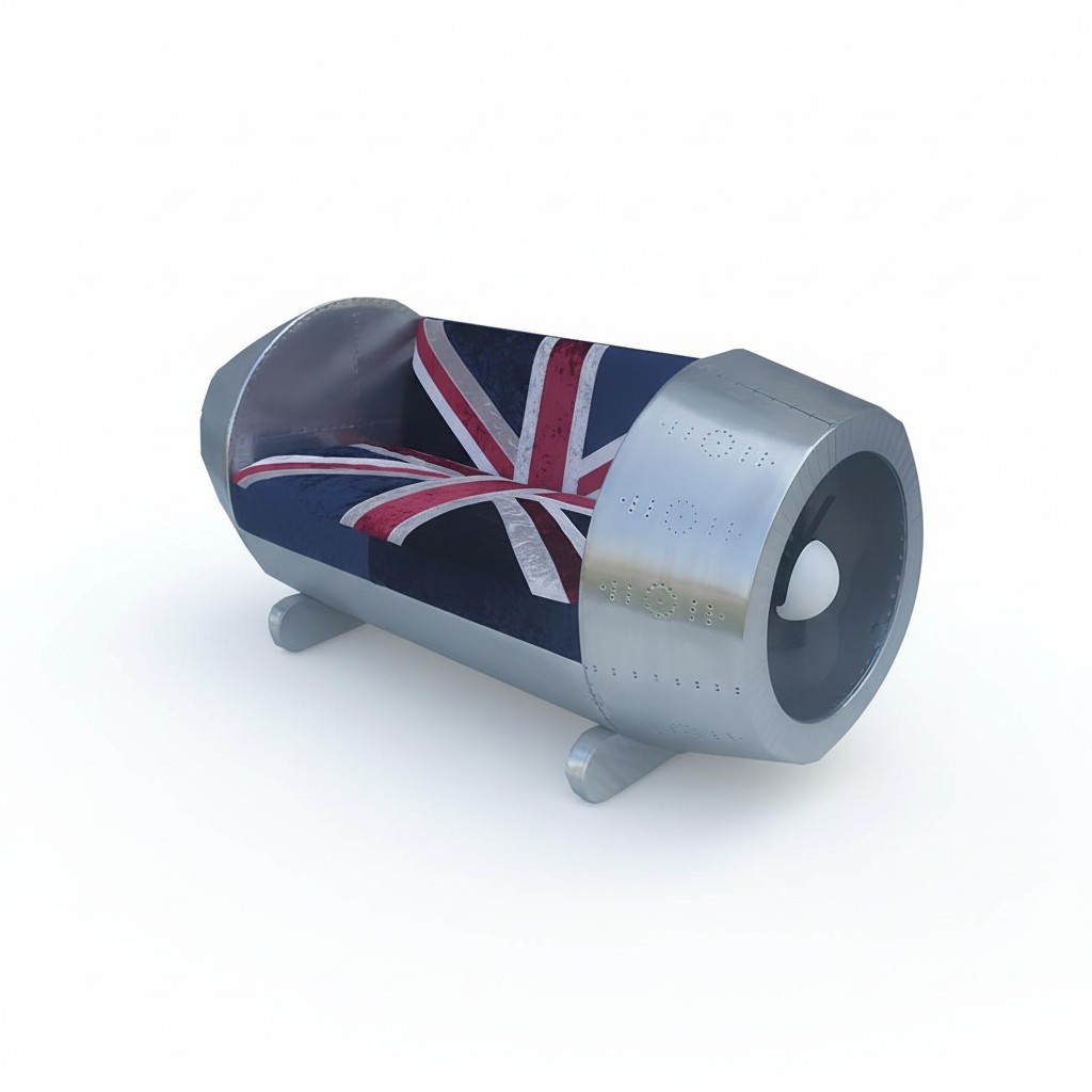 Aluminium Sofa Ledersofa Möbel Flugzeug Düse Antrieb Luxus Möbel Jack Union Neu