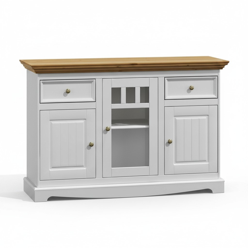 Anrichte Massive Kommode Schrank Möbel Kommoden Echtholz Schränke Neu Sideboard
