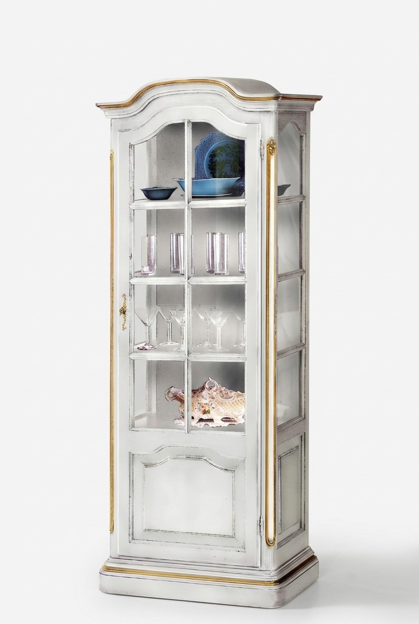 Anrichte Massivholz Sideboard Weiß Wohnzimmer Anrichte Esszimmer Vitrinen Möbel