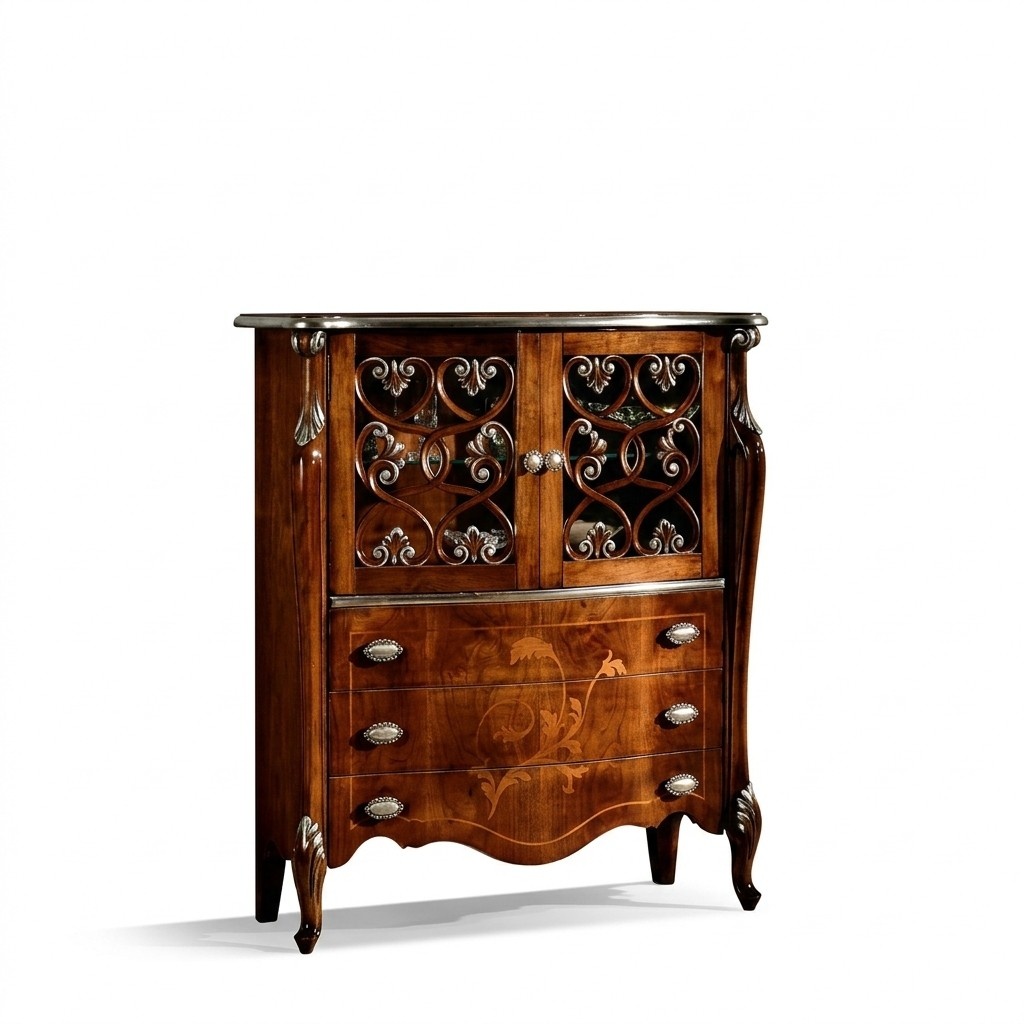 Schicke Anrichte Schrank Vitrine Kommode Design Möbel Schränke Kommoden Sideboards Neu
