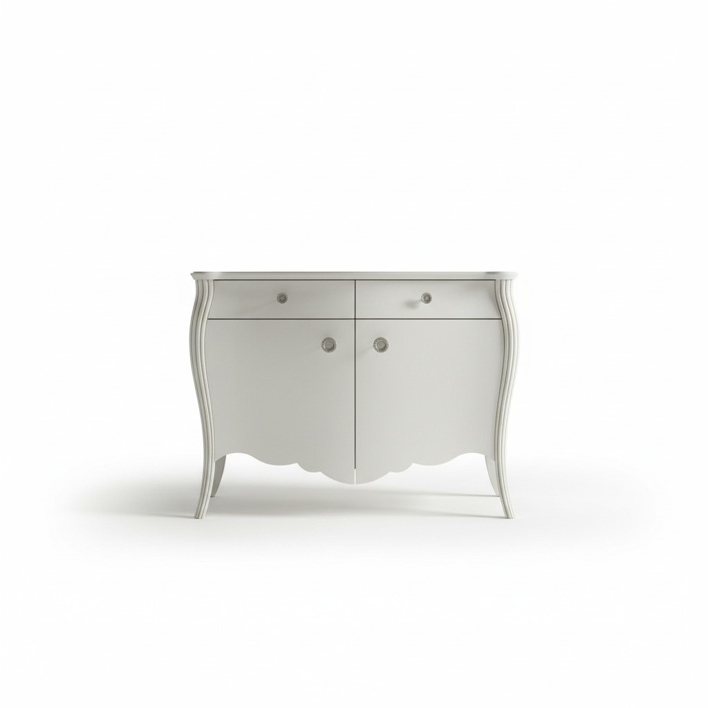 Anrichte Sideboard Weiß Sideboards Massiv Holz Schrank Möbel Kommoden