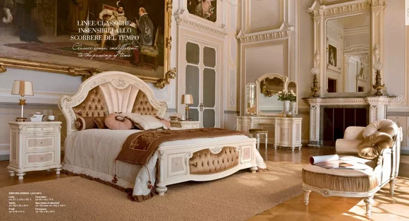 Chesterfield Bett Doppelbett Luxus Stoff Schlafzimmer Beige Betten Neu