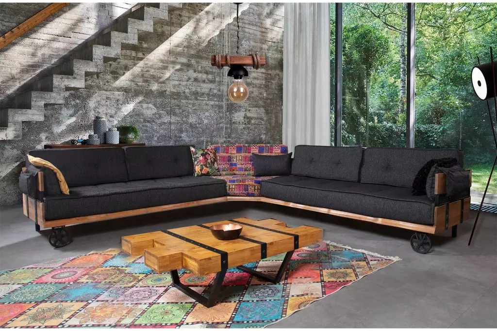 Moderner Holztisch Luxus Couchtisch Wohnzimmermöbel Massivholz Tische