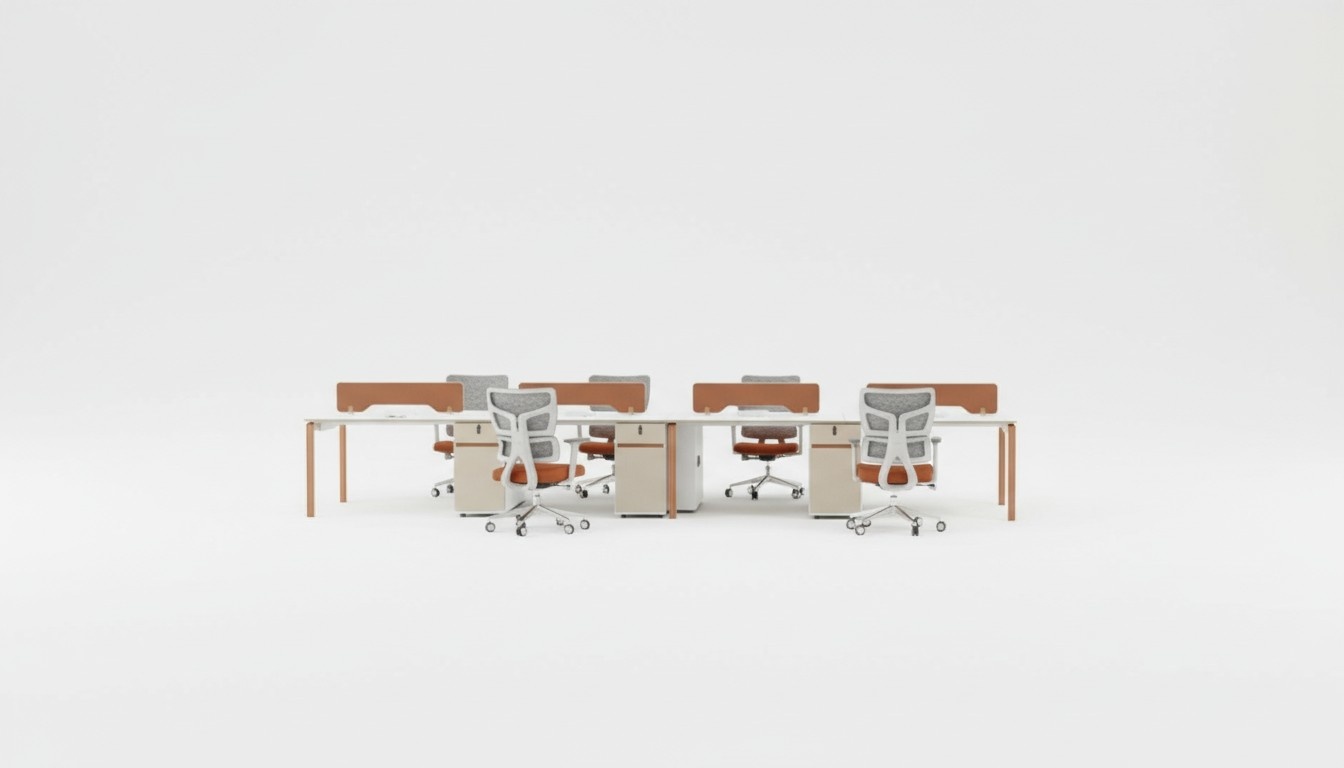 Arbeitsplatz für 6 Personen Arbeitsplatz Schreibtisch Moderne Büroausstattung