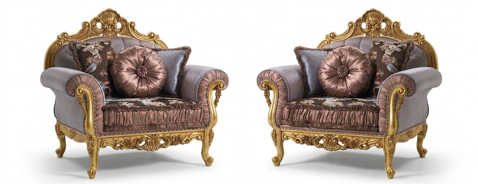 Art déco Design Sessel Textil Wohnzimmer Lounge Neu Luxus Design Möbel Stühle