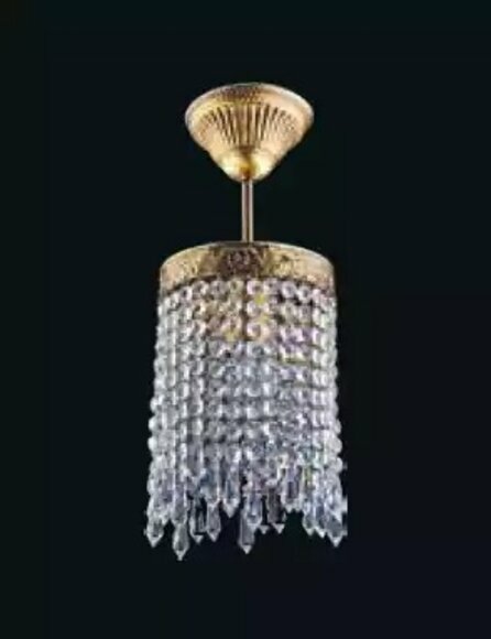 Lampe Deckenleuchter Kronleuchter Gold Deckenlampe Lüster Kristall