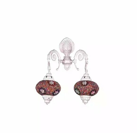 Wandleuchte Wandlampe Wandleuchten Art Lüster Wand Lampen Weiß Glas