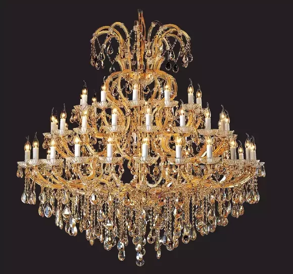 luxuriöser Kristallkronleuchter Qualität neu für das Wohnzimmer