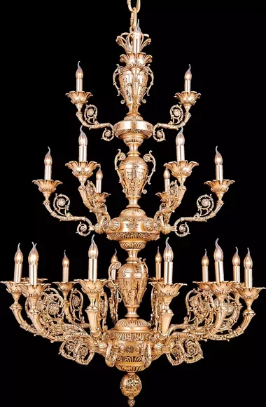 Luxus Palast Leuchte Deckenlampe Kronleuchter Deckenleuchte Wohnzimmer 120x220cm