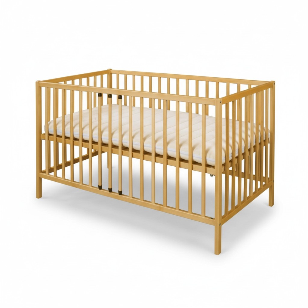 Babybett Kinderbett 120x60 Vollholz Möbel Holz Möbel Handarbeit