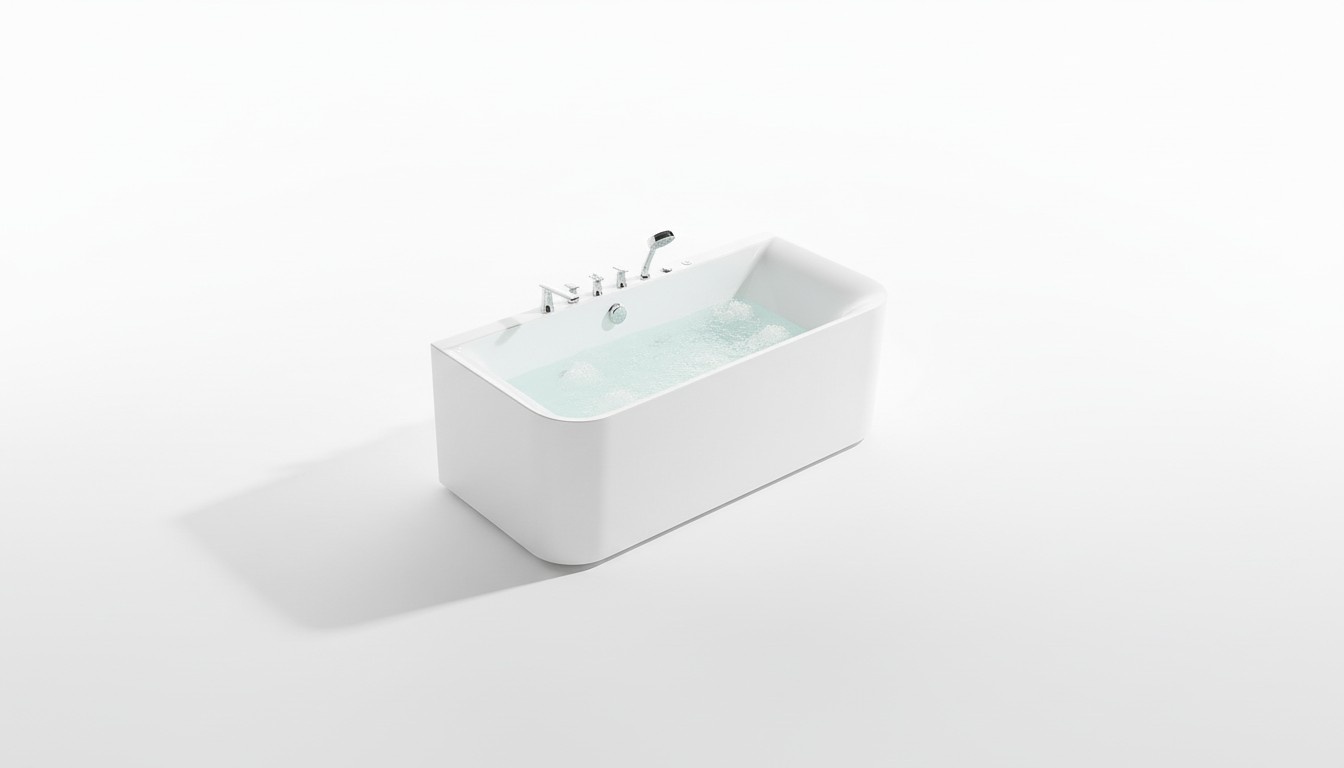 Home Spa Indoor Badewanne Whirlwanne Whirlpool Weiß Wanne Relax