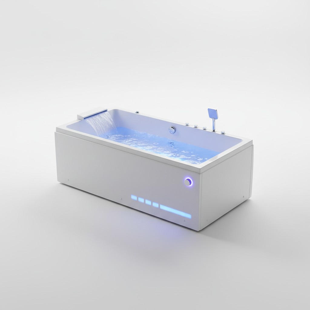 Badewanne Spa-Bad Hydromassagewanne Whirlpool Blubberbad Whirlwanne 180x90 cm