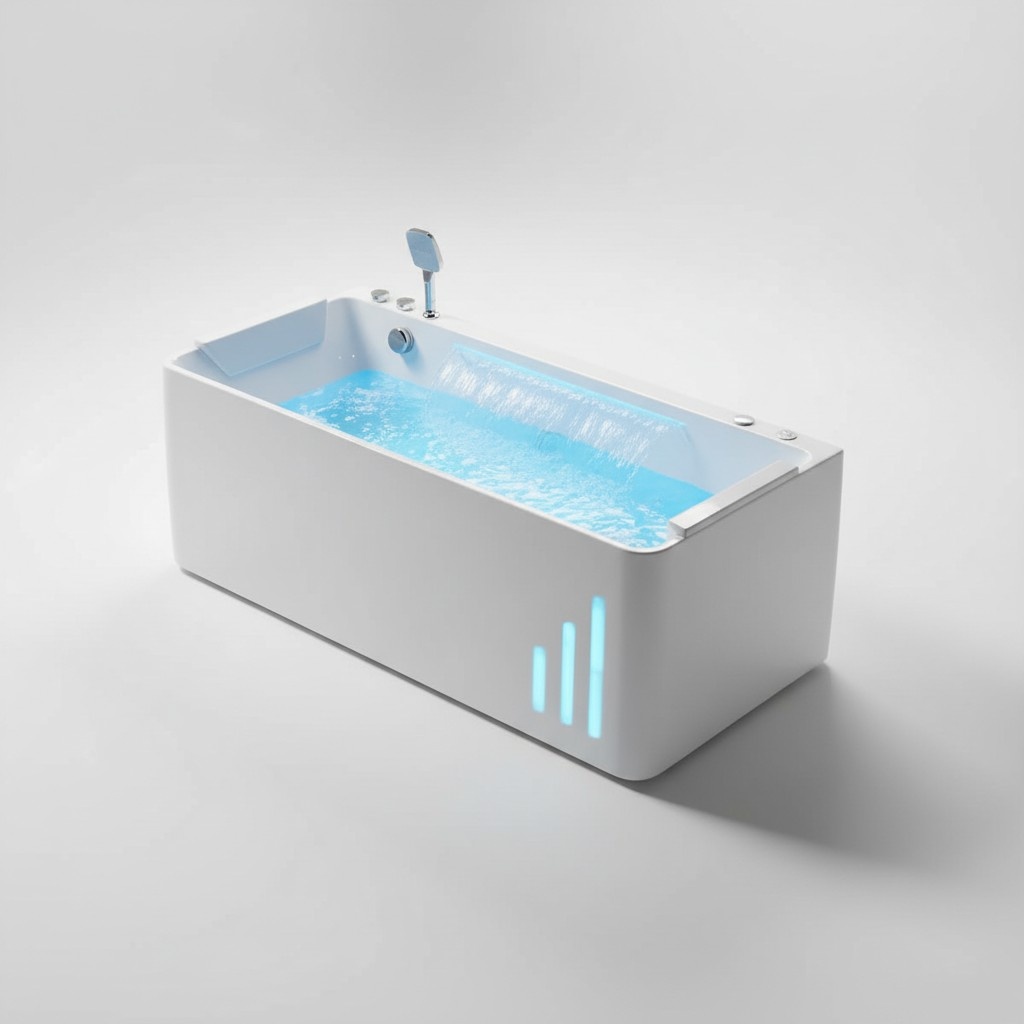 Badewanne Whirlpool Blubberbad Whirlwanne Hydromassagewanne Spa-Bad 170x80 cm