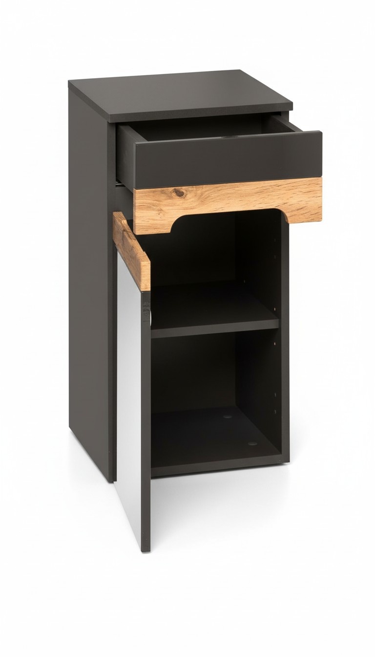 Badezimmer Badmöbel Regal Schrank Möbel Braune Schränke Apotheken Holz Regale