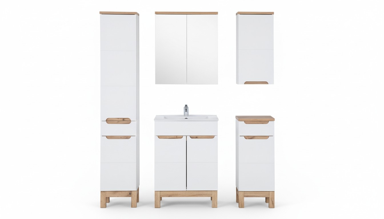 Badezimmer Design Badmöbel Sets Waschbecken Luxus Qualität Möbel Garnitur 5tlg.