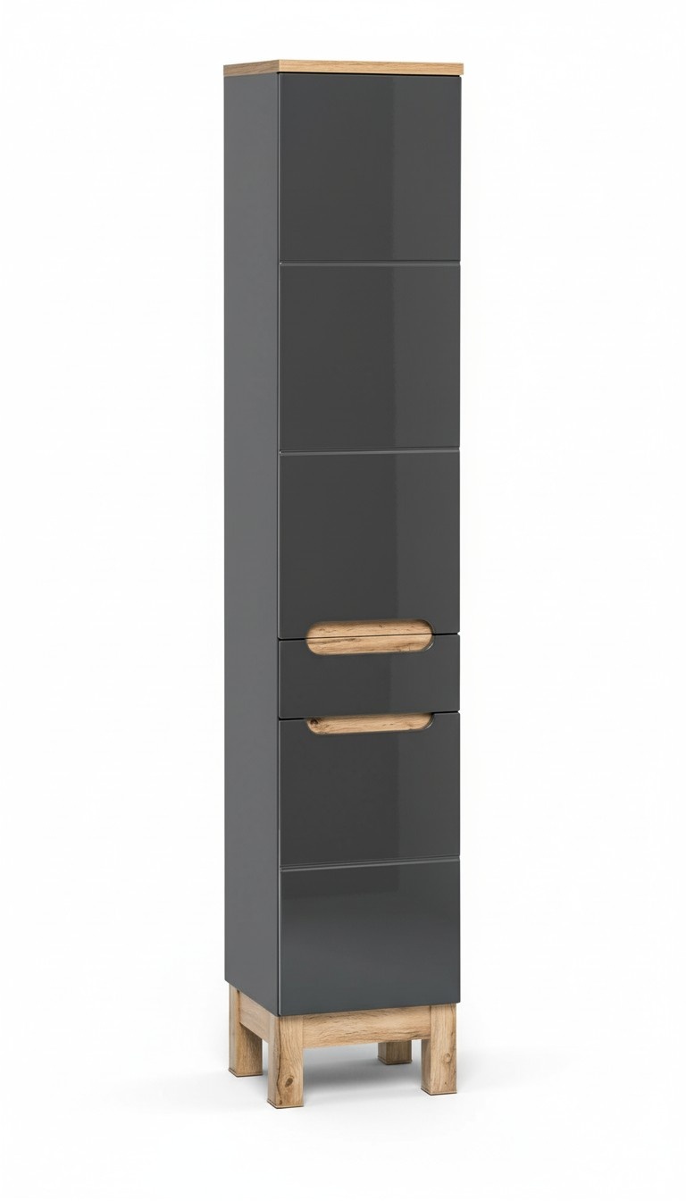 Badezimmer Hochschrank Regal Badschrank Badmöbel Regale Bad Schränke 35x33x184cm