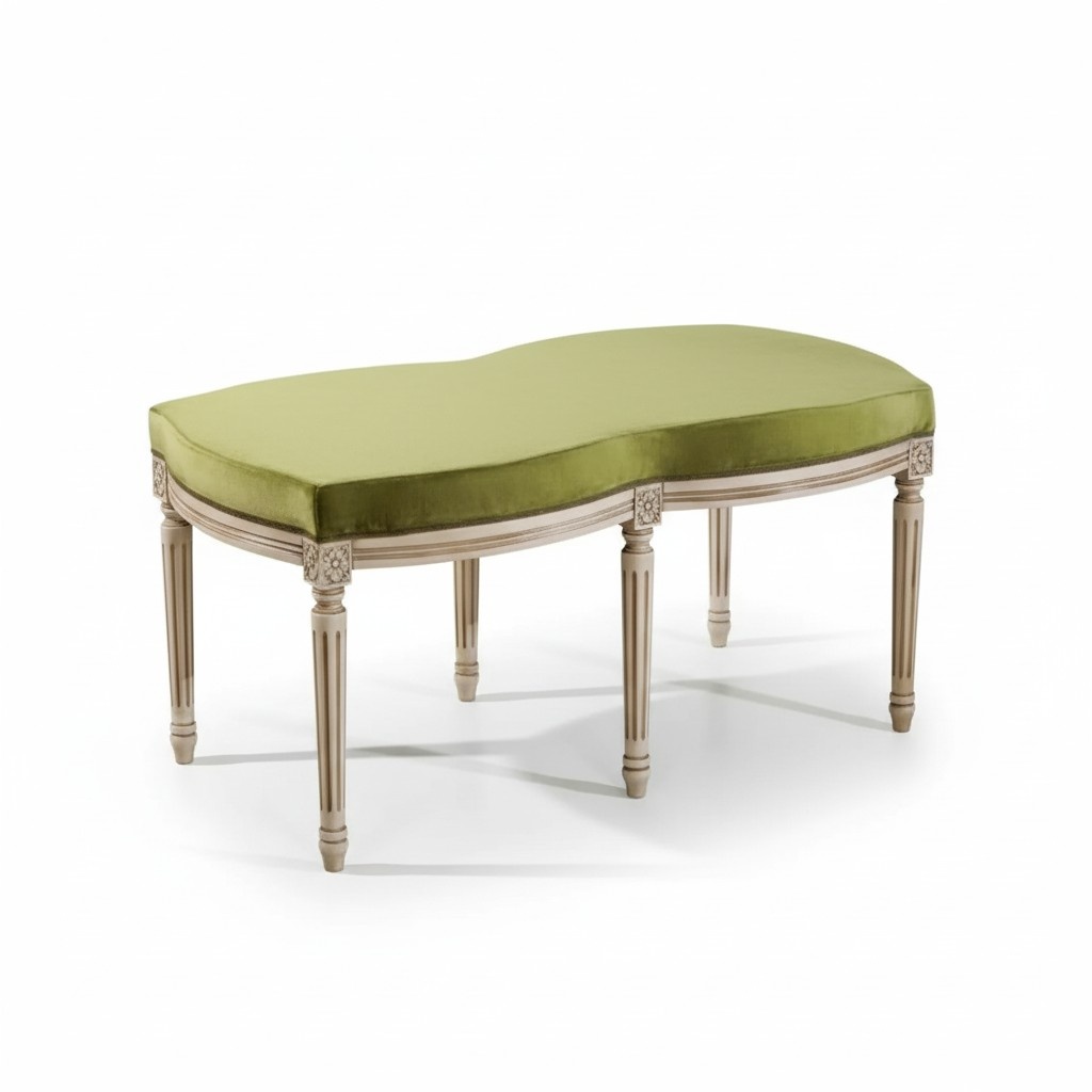 Bank Einrichtung Grün Sitzbank Designer Sitzmöbel Polsterbank Bänke