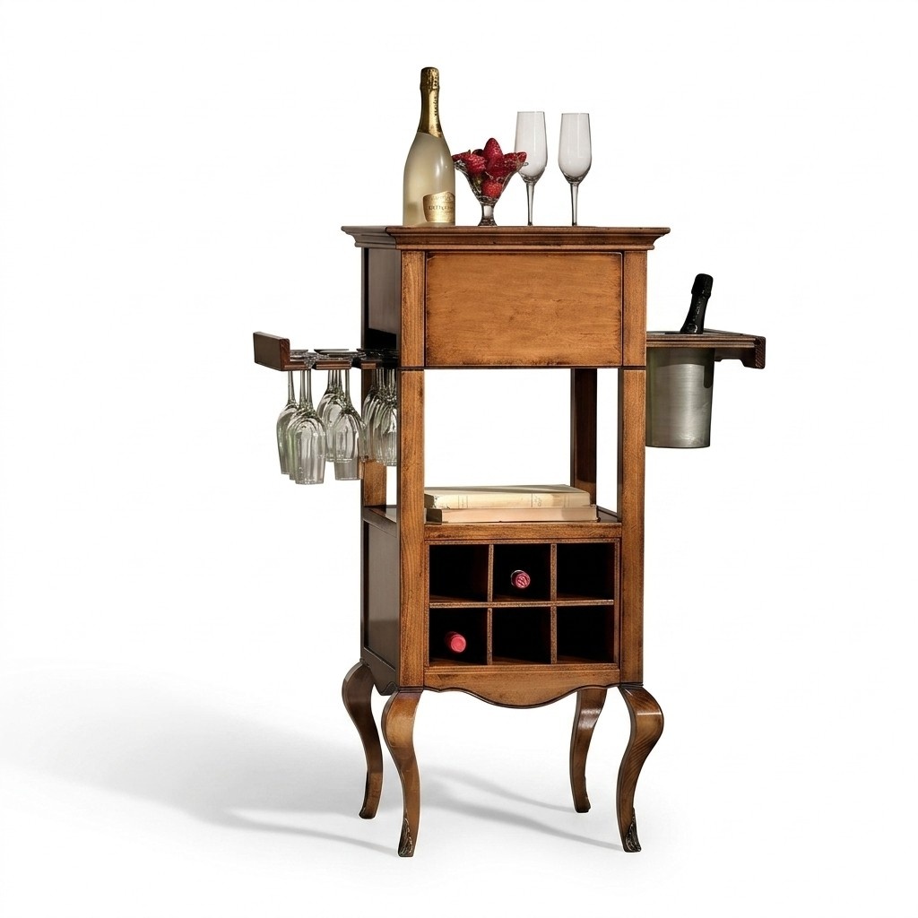 Bar Schrank Weinschrank Kommoden Holz Vintrine Hausbar Hotel Qualität Zimmerbar