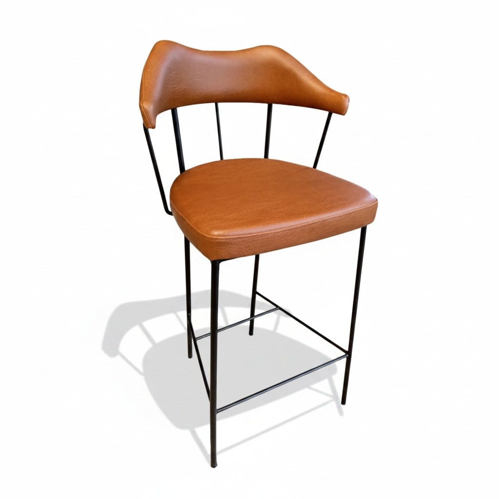Barhocker Tresenhocker Barstuhl Bistrohocker Lehnstuhl Hocker mit Rücklehne