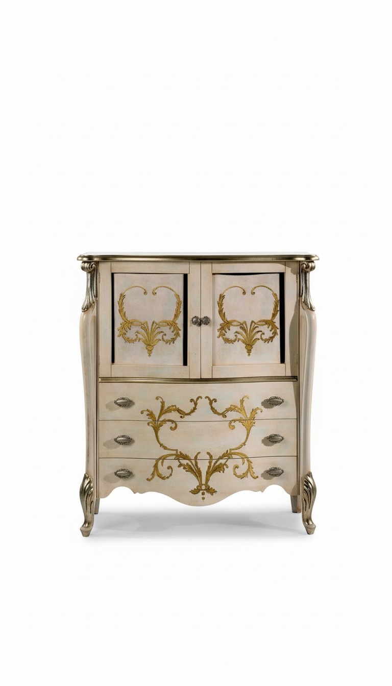 Design Barock Anrichte Schlaf Wohnzimmer Kommode Sideboard Holz Italienische Möbel Neu