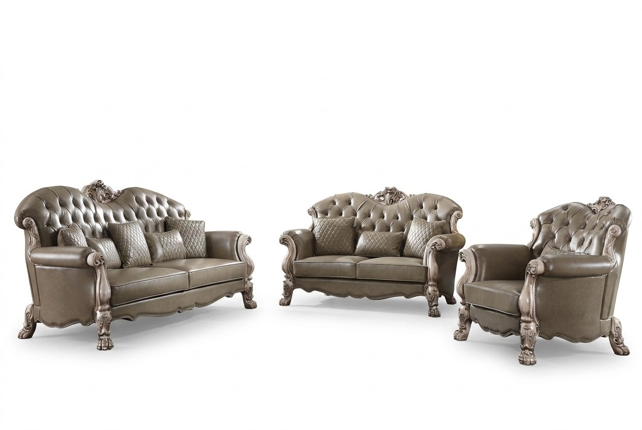 Barock Chesterfield Sofagarnitur Klassische Sofa Möbel Couch Garnitur Sofas Neu