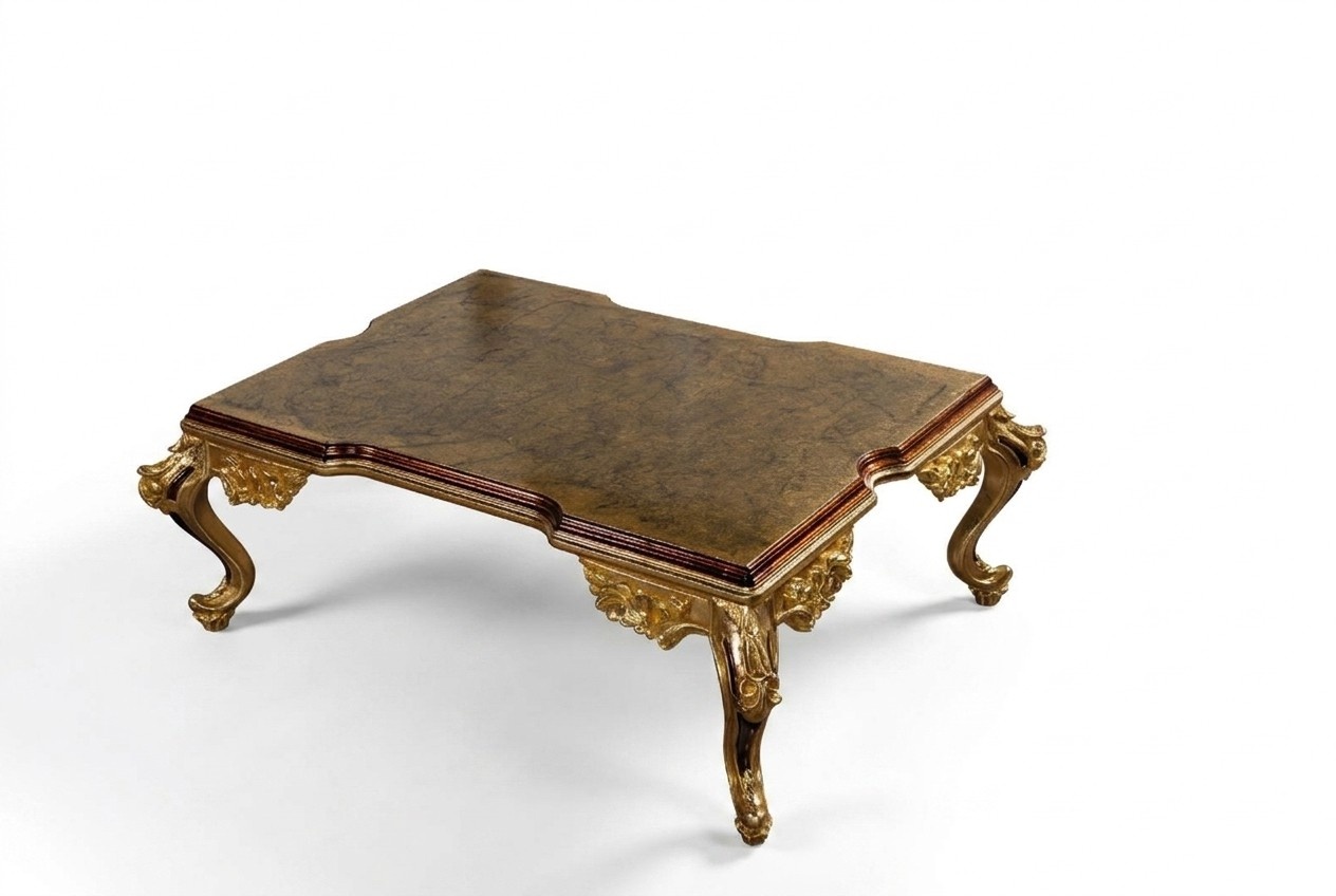 Barock Couchtisch Holz Tische Möbel Einrichtung Wohnzimmer Klassisch