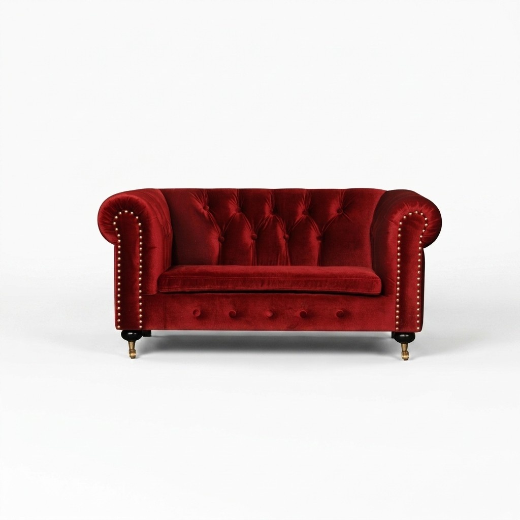 Barock Rokoko Couch - Chesterfield Stoff Sofa 2 Sitzer Leder Textil jvmoebel ®