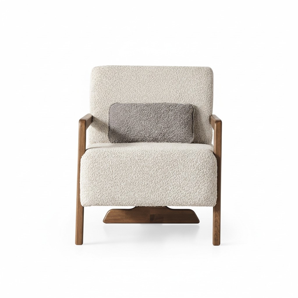 Beige Sessel Wohnzimmer Luxus Polstermöbel Moderne Design Sitz Einrichtung