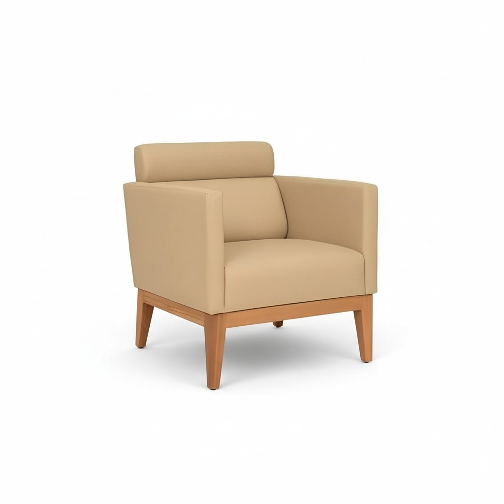 Beiger Clubsessel Relax 1-Sitzer Designer Sessel Wohnzimmer Sitzer Neu