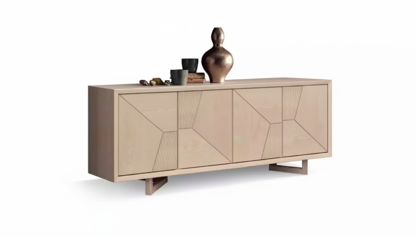 Beiges Sideboard Moderne Kommode Designer Anrichte Holy Möbel Wohnzimmer