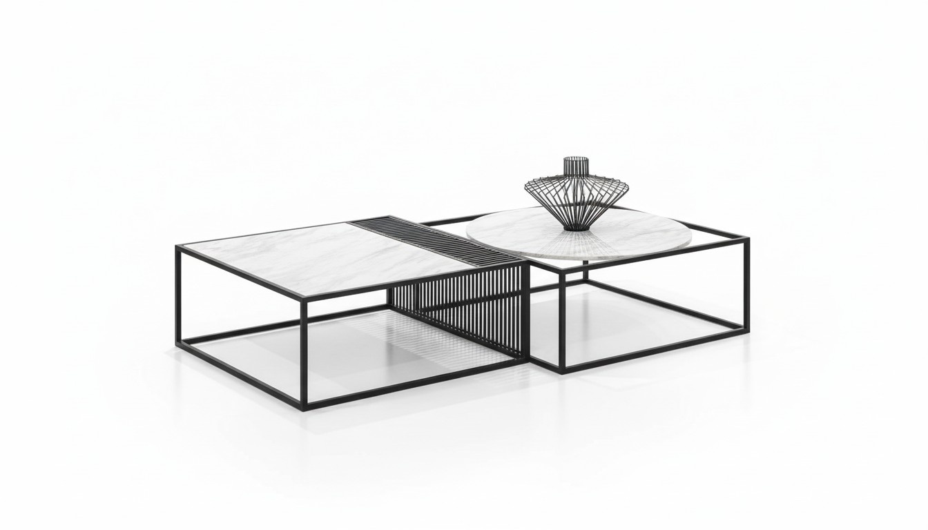 Beistell Tische Couch Tisch Sofa Wohn Zimmer Klassiker SET Marmor