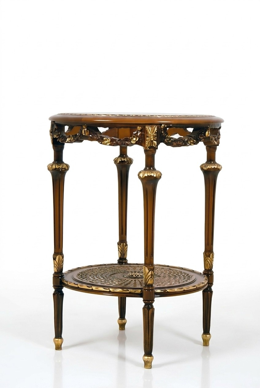 Beistelltisch Barock Rokoko Couchtisch Tisch Echtholz Möbel Tische Italien Neu