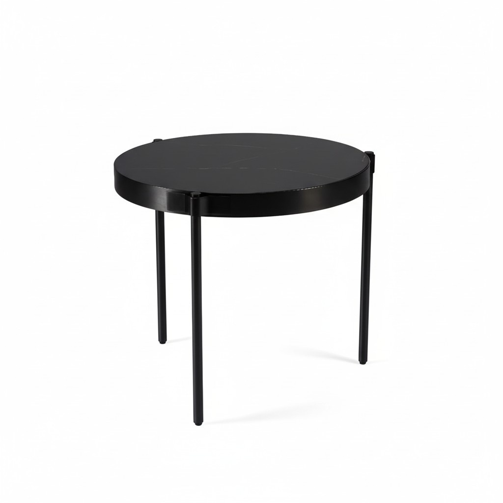 Beistelltisch Schwarz Luxus Couchtische Metall Design Elegantes Wohnzimmer