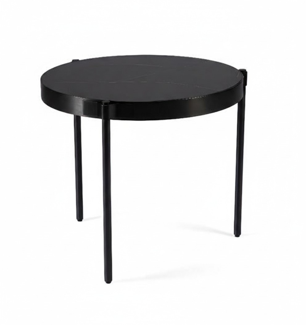 Beistelltisch Schwarz Luxus Couchtische Metall Design Elegantes Wohnzimmer