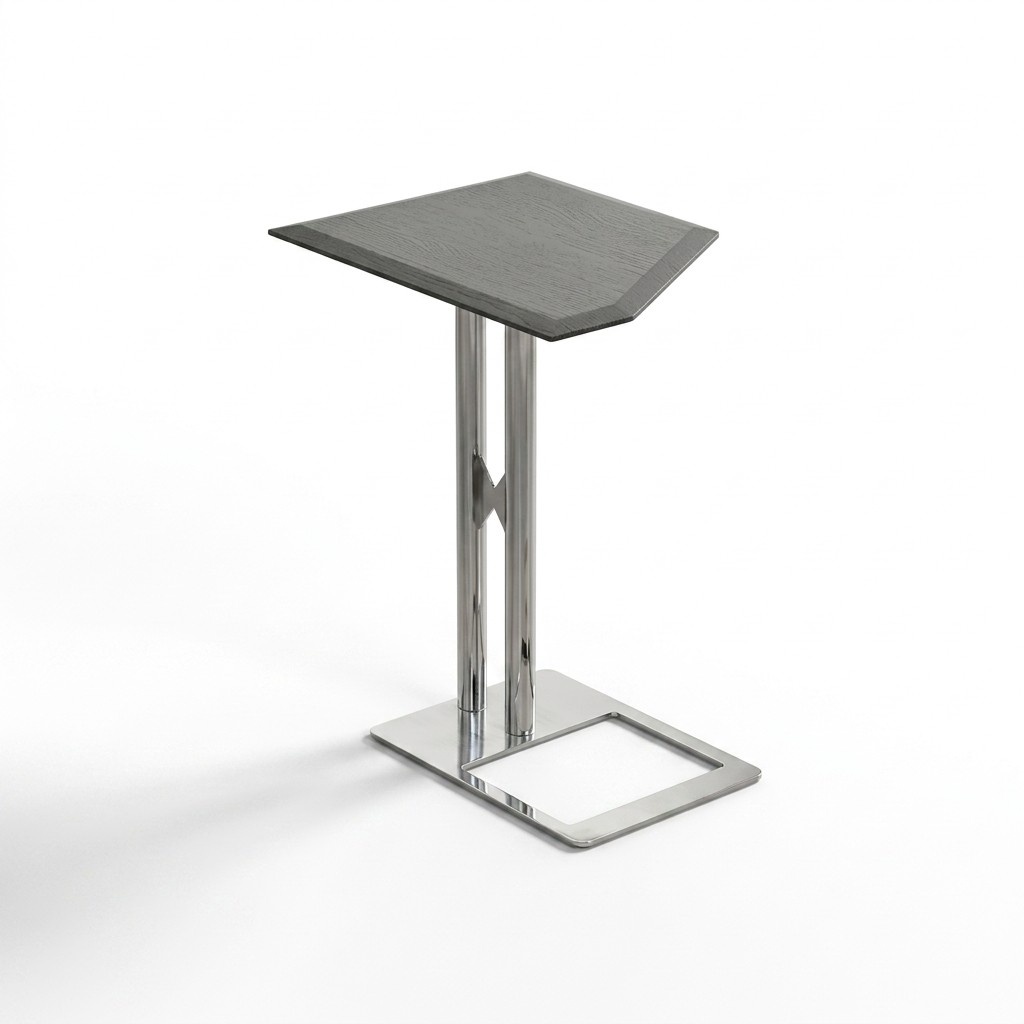 Beistelltisch Tisch Couchtisch Wohnzimmer Edelstahl Silber Möbel