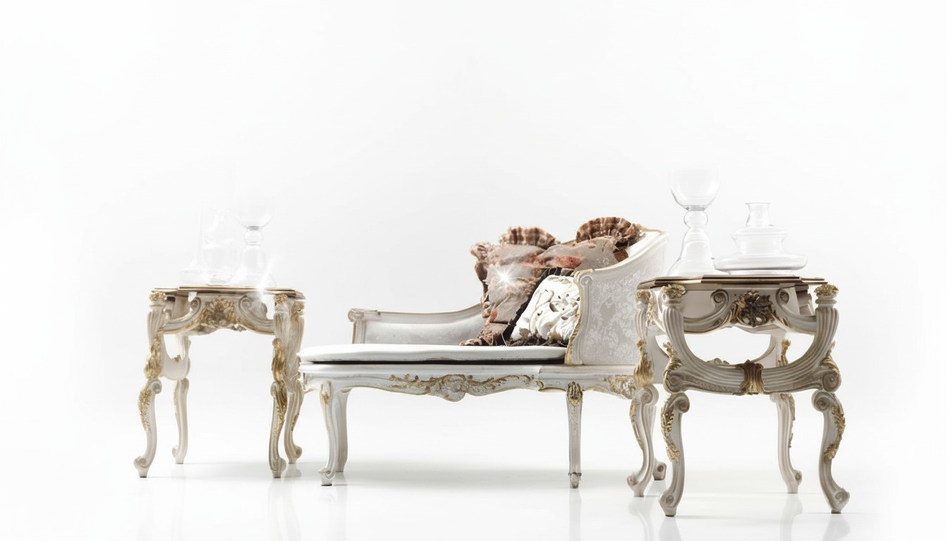 Beistelltisch Tisch Couchtisch Wohnzimmertisch Holz Royal Beistell Barock Tische