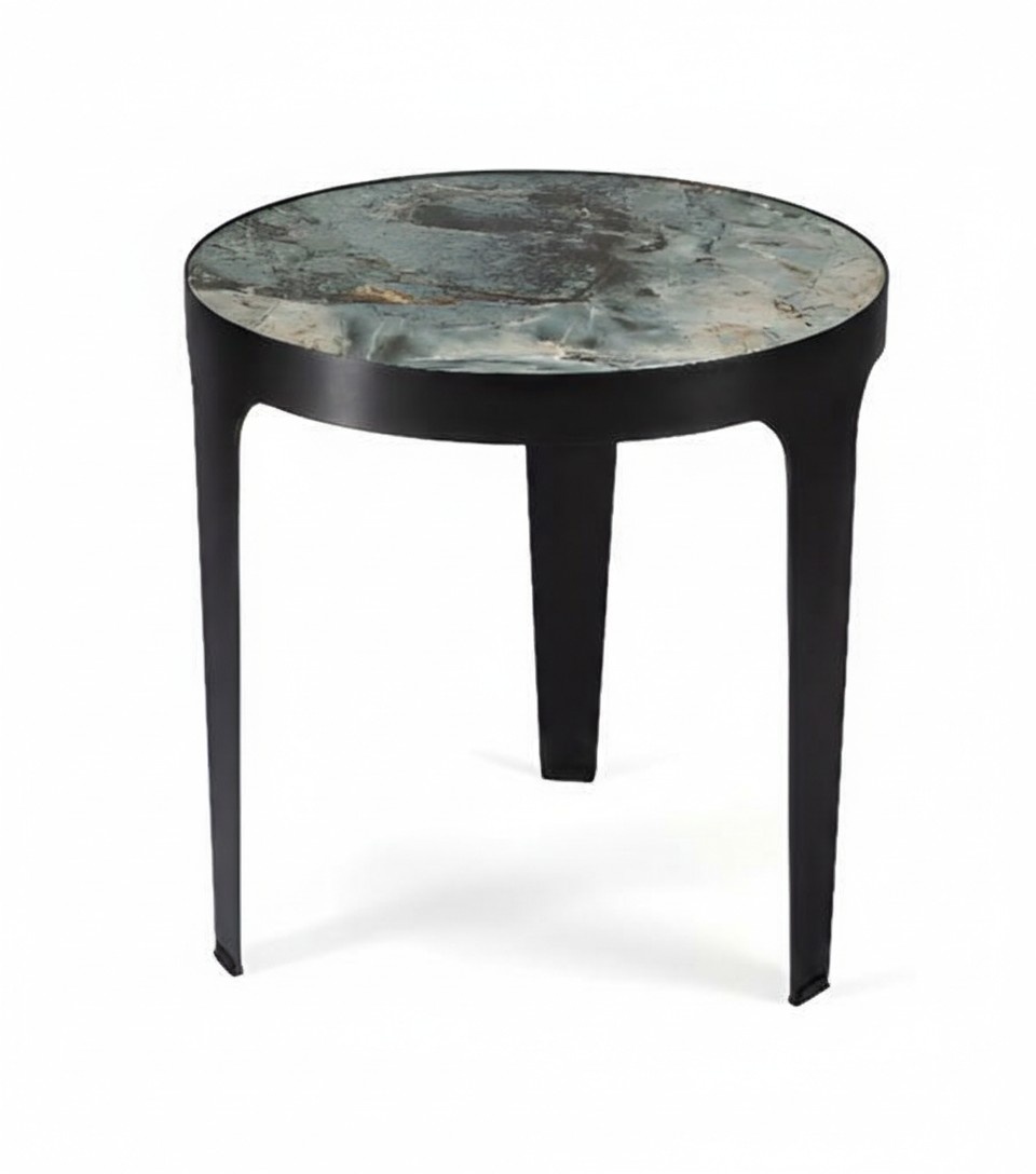 Beistelltisch Wohnzimmer Möbel Luxus Glas Esszimmer Modern Grau Design