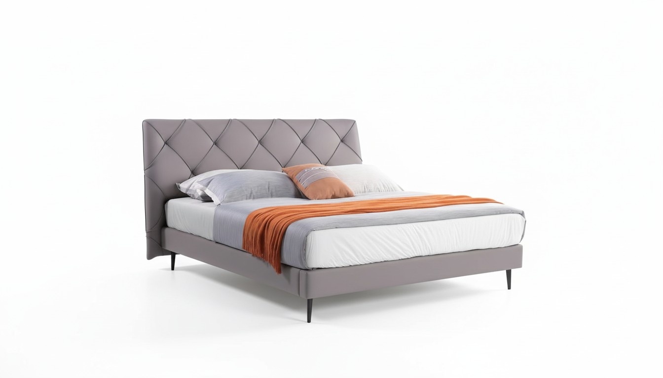 Bett 180x200cm Betten Leder Moderne Schlafzimmer Möbel Polster Design Luxus Neu