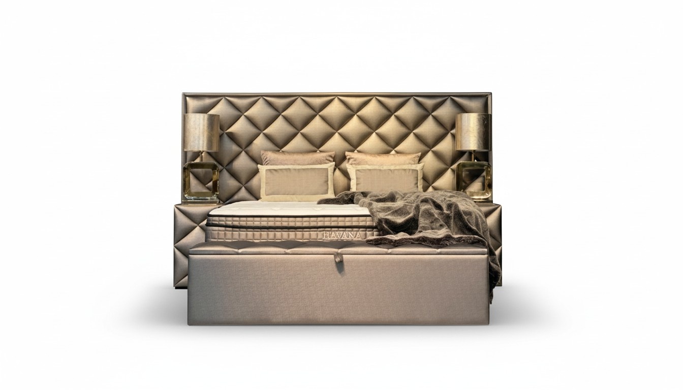 Bett 2x Nachttisch 3 tlg. Schlafzimmer Design Möbel Modern Set Luxus Betten Neu