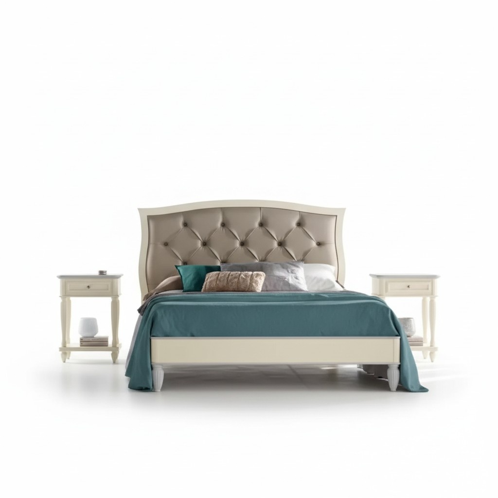 Bett 2x Nachttische 3 tlg. Schlafzimmer Set Design Modern Luxus Gruppe