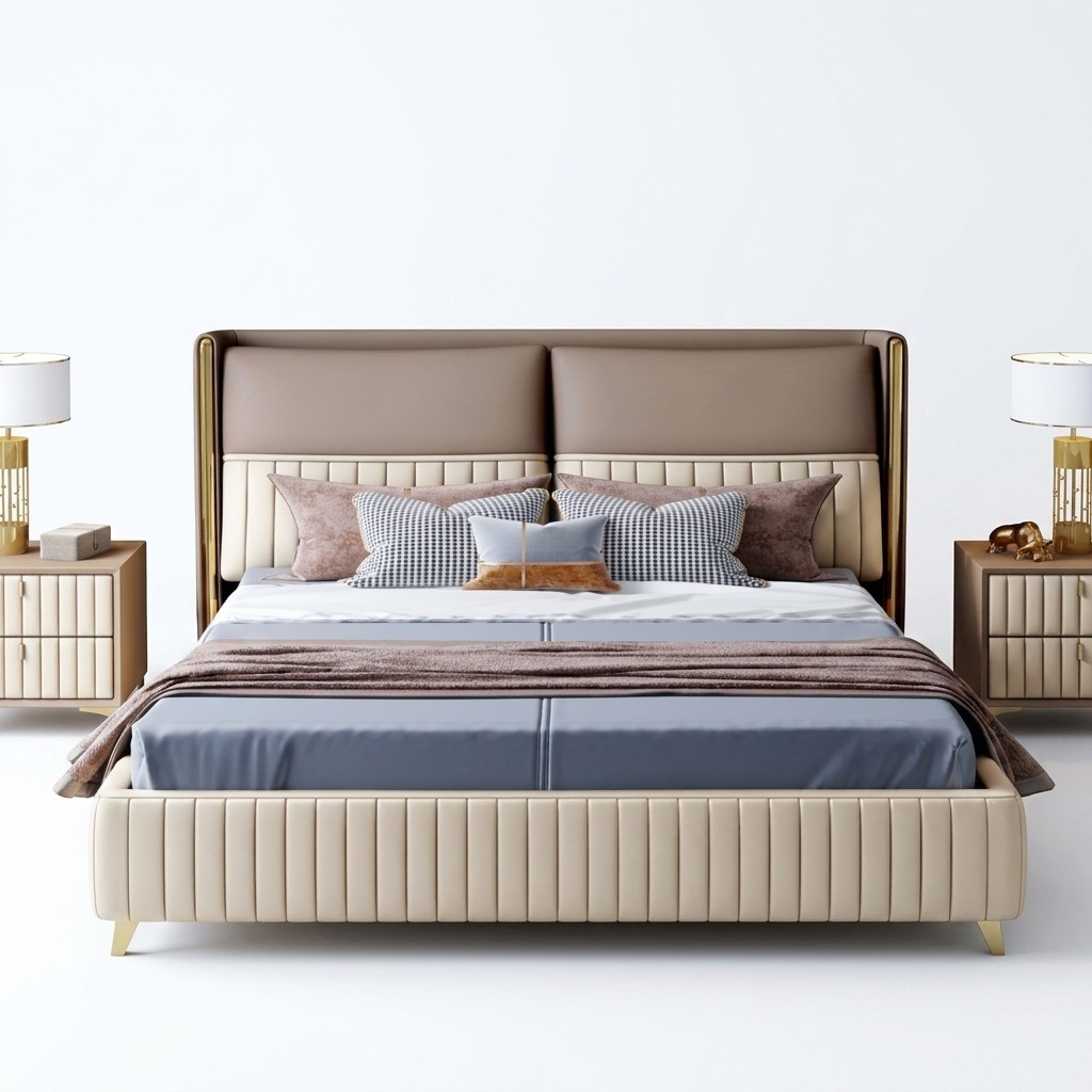 Bett 3 tlg. Schlafzimmer Set Design Modern Luxus Schlafzimmer Nachttisch Betten !