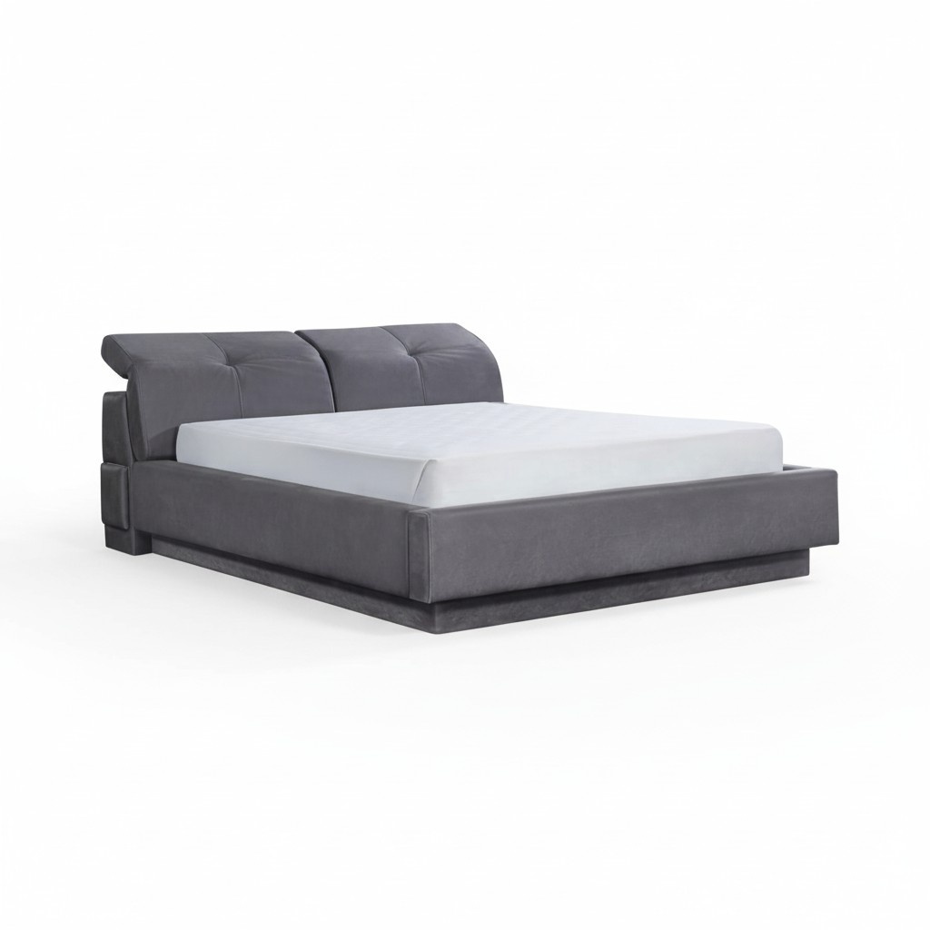 Bett Design Doppelbett Material Holz Betten Polster Schlafzimmer Möbel 160x200